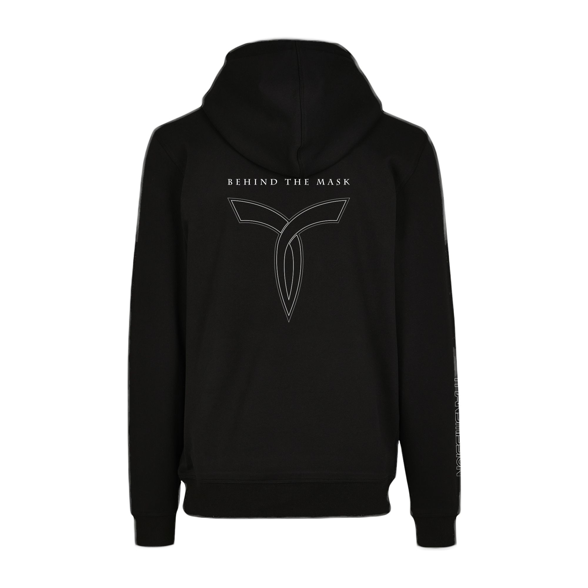Transmission Hoodie Behind The Mask (white print)