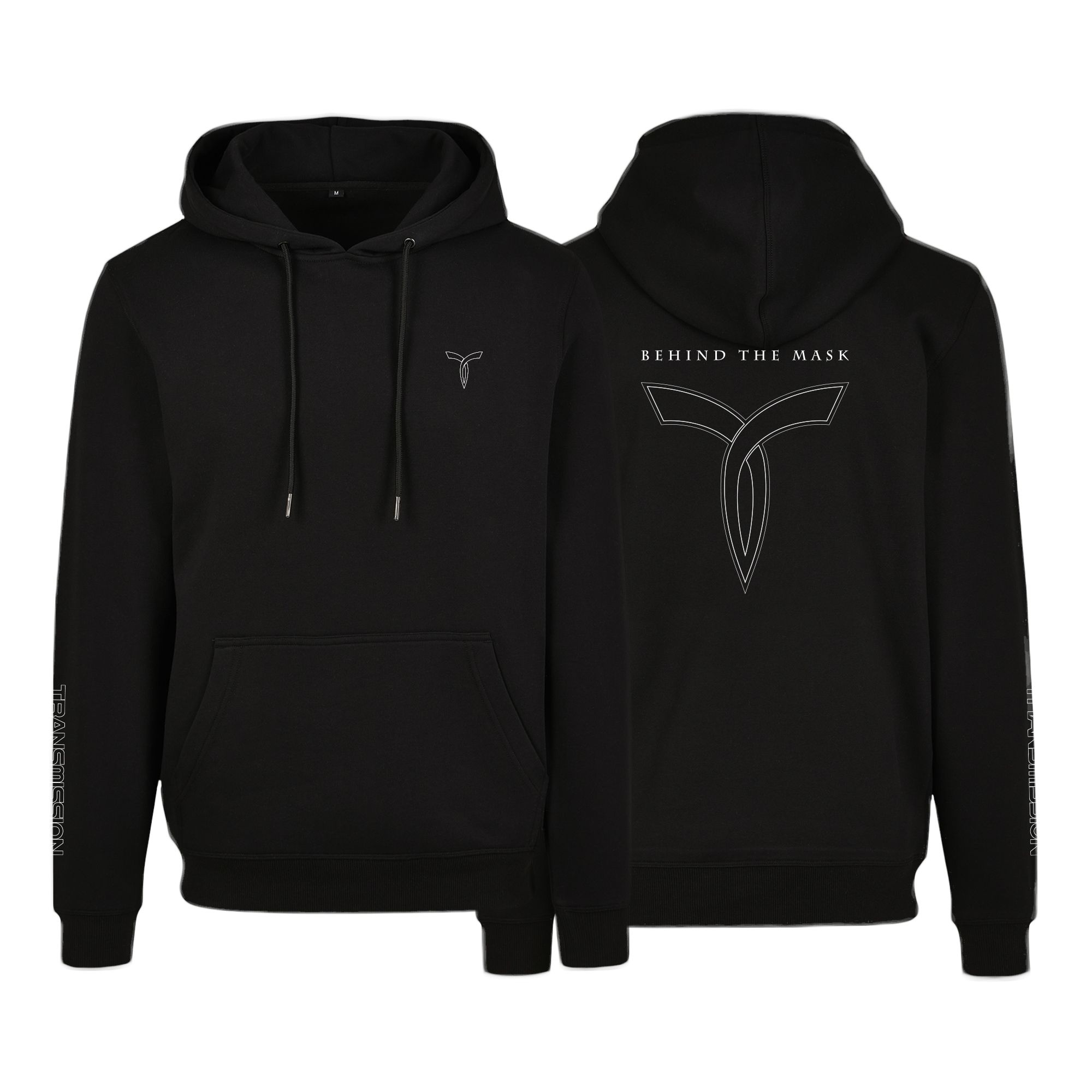 Transmission Hoodie Behind The Mask (white print)